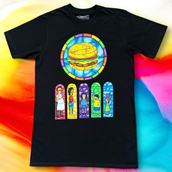 ✅Adult | Bob’s Burgers Black Short Sleeve Tee - Picture 1 of 11